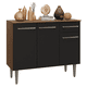 thumbnail image 1 of Gabinete ​Aparador Buffet 3 Puertas Madesa Color Marrón/Negro, 1 of 5