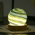 thumbnail image 3 of POINTERTECK Moon Night Light For Kids Unique 3d Planet Lamp Usb Rechargeable 3-Colors Sunset Models Gift, 3 of 13
