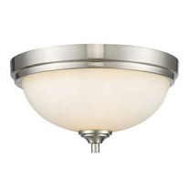 2 Light Flush Mount in Fusion Style 13 inches Wide By 7 inches High-Brushed Nickel Finish Bailey Street Home 372-Bel-1918251
