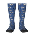 thumbnail image 1 of Balery Raccoon blue point Calcetines novedosos Calcetines deportivos Calcetines hasta la rodilla Calcetines de algodón Calcetines originales y geniales, 1 of 6