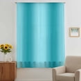 thumbnail image 3 of Teal Ombre Sheer Curtains 72 Inches Long, Modern Abstract Art Farmhouse Gradient Light Filering Curtains, Breathable Simi Curtain Privacy Drapes for Living Room Bedroom Lightweight Window Treatment, 3 of 9