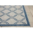 thumbnail image 4 of Nourison Garden Party Indoor/Outdoor Traditional Trellis Ivory/Blue 7'10" x 10'6" Area Rug, (8' x 11'), 4 of 7