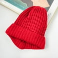 thumbnail image 2 of DJN Women's Solid Color Skull Knit Beanie Winter Warm Hat for Cold Weather Red One Size, 2 of 4