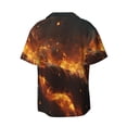 thumbnail image 2 of Haiem Cool Fire Man Men's Casual Shirts Short Sleeve Button Down Shirts Fashion Textured Summer Beach Shirt-XX-Large, 2 of 7