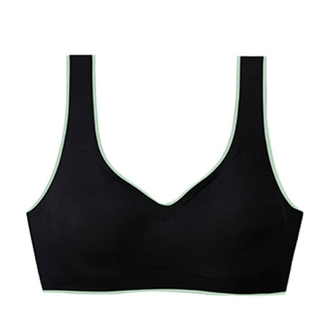 

Bigersell Full-Coverage Wireless Bra Women Comfortable 1 Piece Sports Breathable Bra Underwear No Underwire Tall Size Wireless Bra for Everyday Style 13314 Black 38B