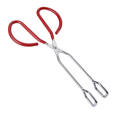 thumbnail image 2 of Pinzas de cocina de acero inoxidable Pinzas de cocina resistentes Pinzas de tijera de buen agarre con mango rojo cómodo para cocinar barbacoa, juego de 3 Fokelyi ZJWJ441, 2 of 6