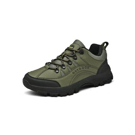 

UKAP Men s Sneakers Sport Hiking Shoe Lace Up Walking Shoes Lightweight Trekking Sneaker Mens Outdoor Casual Green 10.5