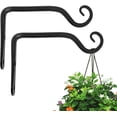 thumbnail image 1 of Colgador de plantas para interior/exterior de 6 pulgadas, gancho de pared de metal para plantas, colgador decorativo para comederos de pájaros, maceteros, linternas, decoración del hogar (2, 1 of 5
