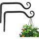 thumbnail image 1 of Colgador de plantas para interior/exterior de 6 pulgadas, gancho de pared de metal para plantas, colgador decorativo para comederos de pájaros, maceteros, linternas, decoración del hogar (2, 1 of 5