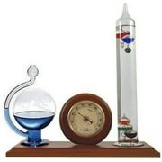 WS-YG501 Galileo Thermometer, Hygrometer And Glass Fluid Barometer