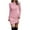 Pink, variant on WEAIXIMIUNG Womens Sweater Dress High Collar Long Sleeve Solid Color High Collar Knitted Long Dress