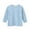 Light Blue, variant on KAUOD Girls Loose Soft Daily Tshirt Blouses Summer 3/4 Sleeve Crewneck Tops Trendy Casual Tees Shirts for Teen Juniors