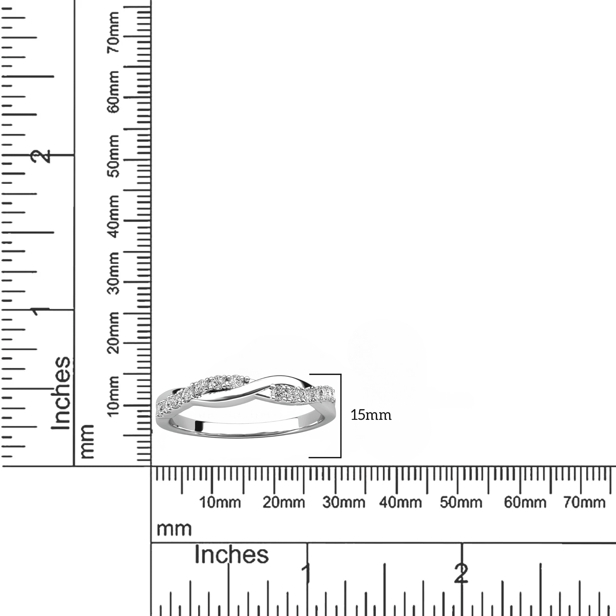 Moissanite by Cate & Chloe Avery 925 Sterling Silver Promise Ring 0.21TCW for Women, Gift for Her