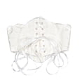 thumbnail image 6 of Women's Underbust Satin Waist Cincher Corset Shaper Bustier Top Underbust Lace Up Steel Boned Waist Trainer Ladies Costume Tummy Control Corset, 6 of 7