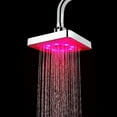 thumbnail image 7 of No Batteries Rainfall Top Spray 7 Colors Gradual Changing LED Shower Head (3 color square), 7 of 7