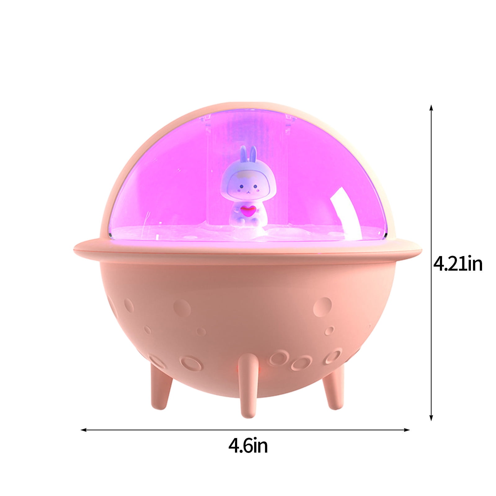 Specollect Clearance 4Pcs USB Humidifier with 7 Colors LED Night Light, Small Humidifier for Kids, Plant, Bedroom, Office, Desk, Babies Room