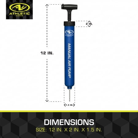 ATHLETIC WORKS 12″ MANUAL AIR PUMP