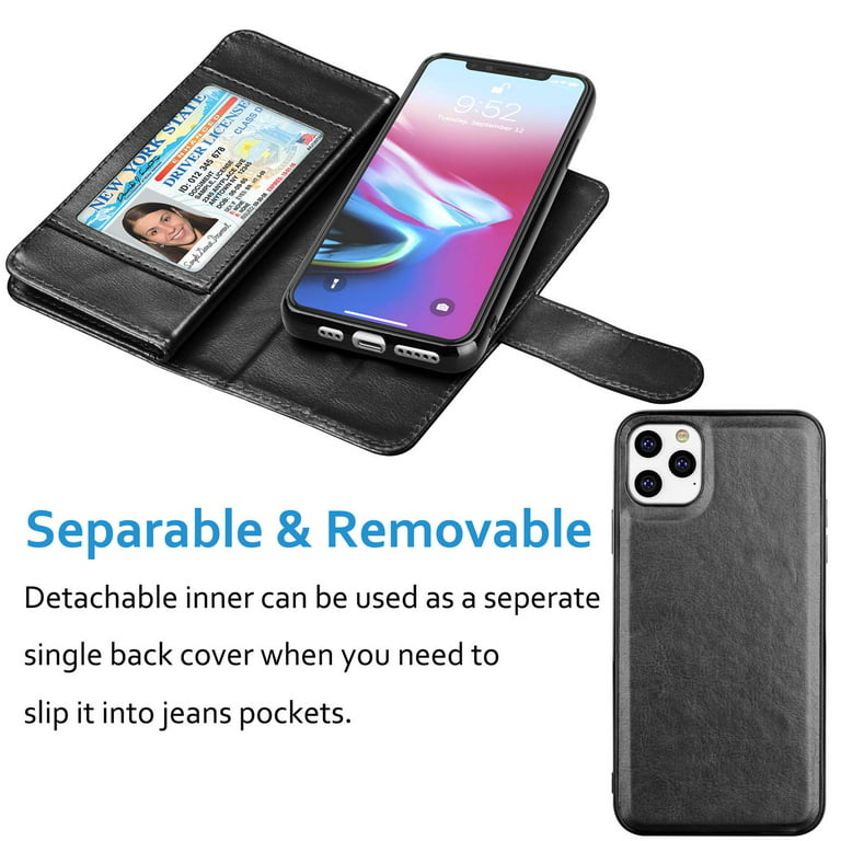 FYY Case for iPhone 6/6s, PU Leather Wallet Phone Case with Card Holder Flip Protective Cover [Kickstand Feature] [Wrist Strap] for Apple iPhone 6