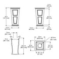 thumbnail image 3 of Mayne Fairfield 24 Gallon Polyethylene Trash Can, Espresso, 3 of 3