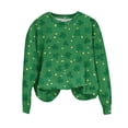 thumbnail image 2 of Mifsaly St Patrick Sweatshirts for Women Shamrock Print Shirts Loose Long Sleeve Pullover Tops Funny Dressy Casual Blouse 2026 Irish Festival Green Outfits L, 2 of 5
