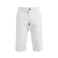 thumbnail image 4 of Men's Shorts Twill Zipper Closure Long Cargo Shorts with Side Pockets Solid Color Loose 3/4 Capri Pants for Summer Beach Vacation, 4 of 9