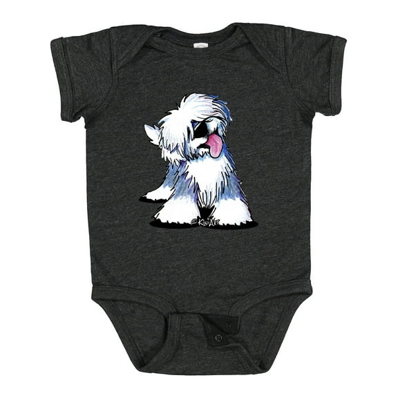 Inktastic Old English Sheepdog Boys or Girls Baby Bodysuit