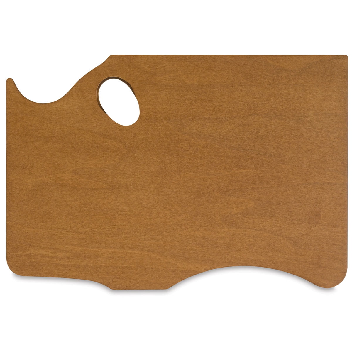 New Wave Art Wood Palette - 16" x 11" x 1/5", Highland, Right Hand