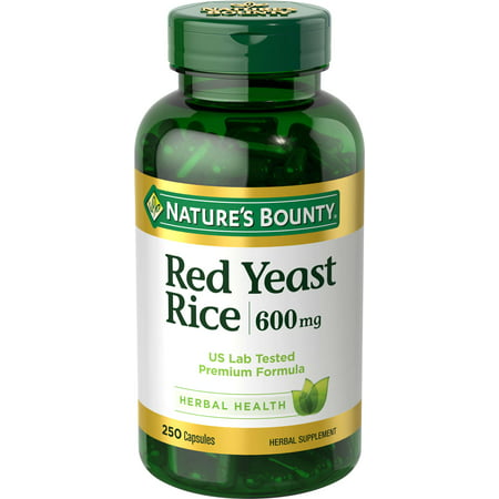 Nature's Bounty Red Yeast Rice, 600mg, 250 (Best Herbs For Rice)