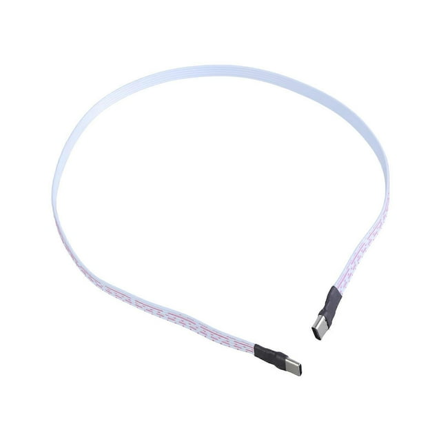Type C Flat Cable Type C Male to Male 2A Charge Data Extension Silicone Cable 480Mbps Data Transfer Cable for Phone