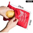 thumbnail image 2 of QUETO 4 Pièces Sac Pomme de Terre Micro Onde, Sacs de Cuisson Micro-Ondes pour Pommes de Terre Lavable Réutilisable Microwave Potato Pouch Sac de Pommes de Terre Parfait en SeulemParent, 2 of 7