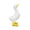 D, variant on Dongrere Mini Porch Goose Statue, 6.4 Inch White Animal Sculpture Farmhouse Porch Goose Decor for Outdoor Patio