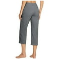 thumbnail image 3 of Women's Yoga Capris Pants High Waist Leggings Straight Leg Athletic Exercise Workout Crop Capris 21" Soft Loose Yoga Pants for Women Yoga Pants with Ruched Womens Yoga Pants Flare Yoga Pants Men Girls, 3 of 5