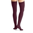 thumbnail image 2 of Jobst 7369633 15-20 mmHg Opaque Thigh High Compression Dot Closed Toe Cranberry - Extra Large, 2 of 10
