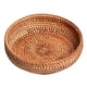 thumbnail image 2 of Handmade Rattan Weaving Round Storage Basket Fruit Dish Rattan Bread Basket, 2 of 4