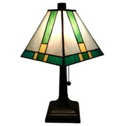 Tiffany Style Mission Mini Table Lamp - 15" Tall