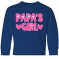 thumbnail image 3 of Inktastic Papa's Girl Gift Long Sleeve Youth T-Shirt, 3 of 5