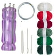 thumbnail image 2 of jifeng Knit Spool Loom Set DIY Braider Tool with Pull Needle Crochet Hook Hand Knitting 6 color, 2 of 9