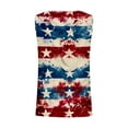 thumbnail image 5 of VKOYWKM Women American Flag Print Tank Tops 4th of July Independence Day Graphic Tanks Sleeveless Crew Neck Patriotic Tops, 5 of 5