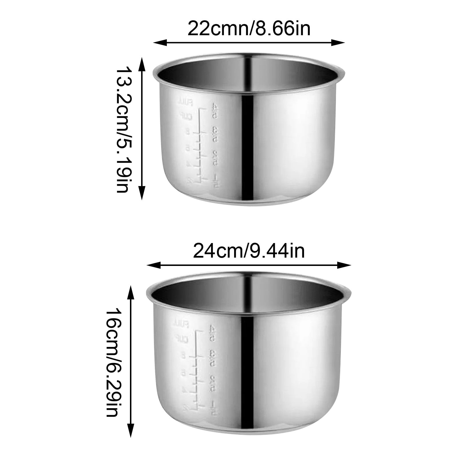 Electric Pressure Cooker Inner Liner 6L Non Stick Aluminum Liner Thickened Double Spray Pressure Cooker Universal Accessory
