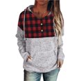 thumbnail image 1 of Sudaderas con capucha ligeras con estampado geométrico para mujer, sudaderas informales sueltas de manga larga con cordón y bolsillos Zhivalor WMZY-687-4, 1 of 6