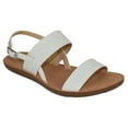 thumbnail image 1 of Soda Shoes Women Flat Sandals Buckle Ankle Double Straps Member-S White 7.5, 1 of 3