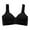 Black, variant on 2 Pack Womens Bras Transparent Shoulder Strap Cordless Backless Spongeless With Convertible Shoulder Straps Bras
