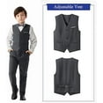 thumbnail image 2 of Wehilion Boys Multiple Colour Formal Dress Suits 6 Piece Slim Fit Dresswear Suit Set with Kids Suspenders, 2 of 5