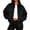 Black, variant on Sorvello Women's Suede Quilted Bomber Jacket Cropped Puffer Coat Lightweight Zip Snap Side Pockets Casual Trendy Winter Fall Outerwear for Women Black L
