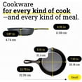 thumbnail image 5 of Seasoned Cast Iron Skillet Set - PFAS-  Cookware for Oven Stove Grill Campfire, 5 of 10