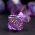 thumbnail image 3 of Cusdie 7-Die Acrylic DND Dice, Sickle Font Polyhedral Dice Set for Role Playing Game Dungeons and Dragons D&D Dice Pathfinder, 3 of 5