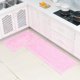 thumbnail image 5 of Alfombra antideslizante absorbente de agua antideslizante de chenilla, sala de estar de baño (rosa), 5 of 8