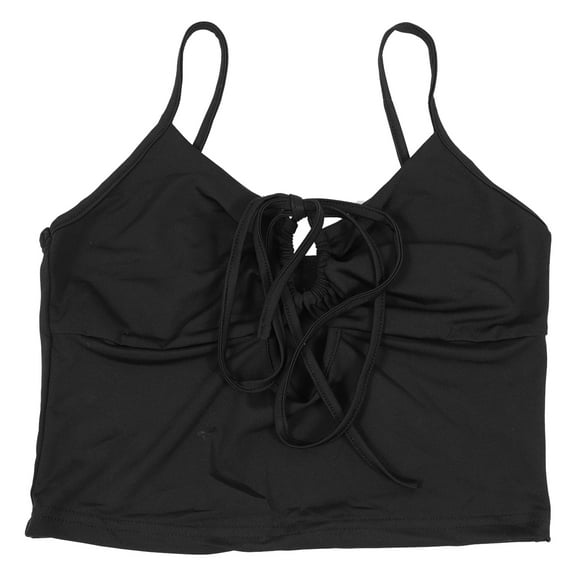 MERRYHAPY Cotton Halter Neck Backless Hollow Out Crop Top Women Vest