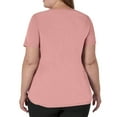 thumbnail image 3 of Resivox Womens Scrub Tops Plus Size Medical Scrubs Petite V Neck Scrub Shirts Basic Scrub Nursing Uniforms Uniformes De Enfermeras De Mujer Light pink 5XL, 3 of 5