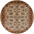 thumbnail image 1 of Ahgly Company Indoor Round Mid-Century Modern Mahogany Brown Oriental Area Rugs, 6' Round, 1 of 6
